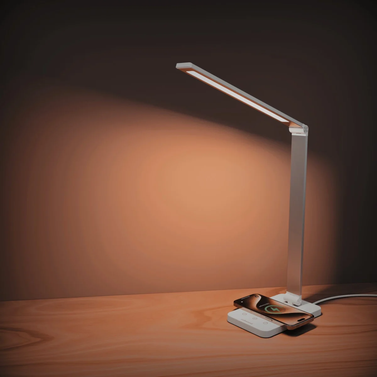 Stolní LED lampička s bezdrátovým nabíjením